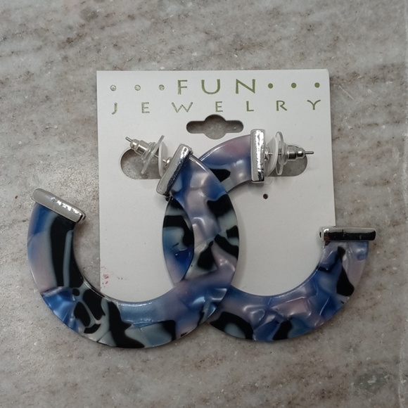 Tortoise Shell Hoops - Picture 1 of 1